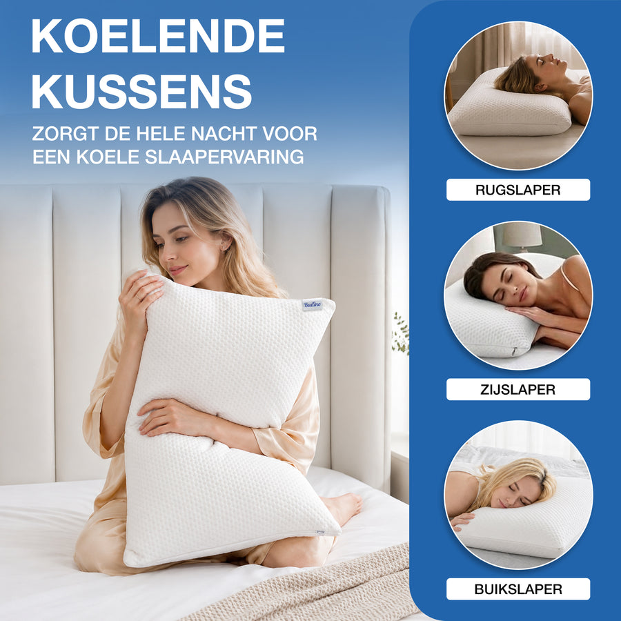 Budino® Breeze Traagschuim Hoofdkussen