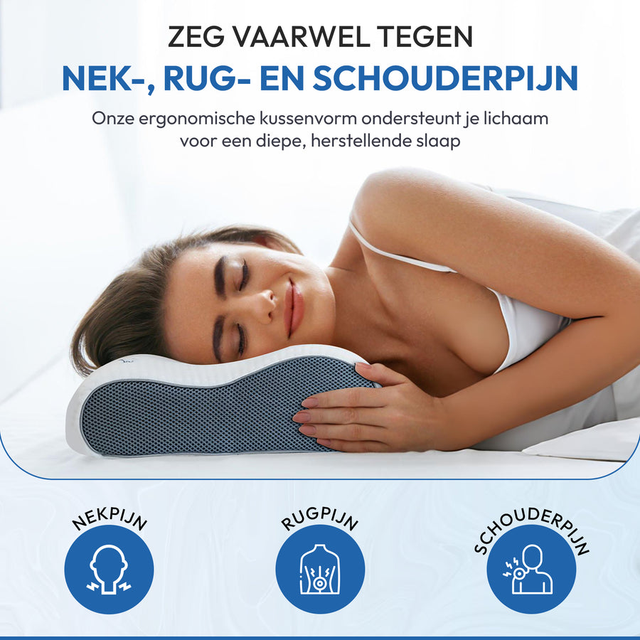 Budino kussen vermindert nek- rug- en schouderpijn